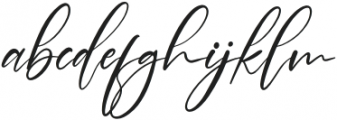 Brotherdam Signature otf (400) Font LOWERCASE