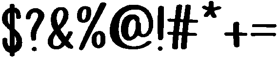 Brotherley Bold otf (700) Font OTHER CHARS