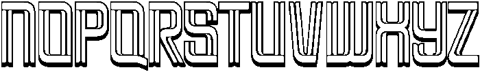 Brovic-InlineExtrude otf (400) Font UPPERCASE