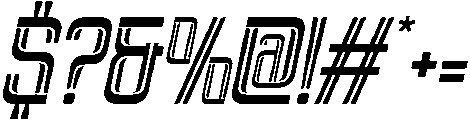 Brovic-InlineOblique otf (400) Font OTHER CHARS