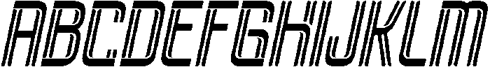 Brovic-InlineOblique otf (400) Font UPPERCASE