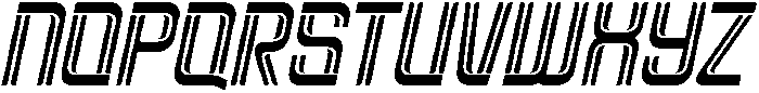 Brovic-InlineOblique otf (400) Font LOWERCASE
