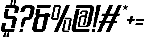 Brovic-Oblique otf (400) Font OTHER CHARS