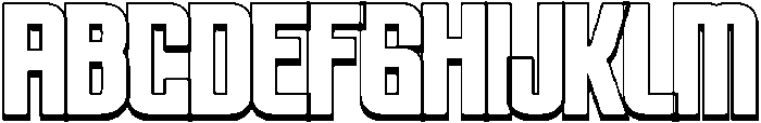 Brovic-RegularExtrude otf (400) Font UPPERCASE