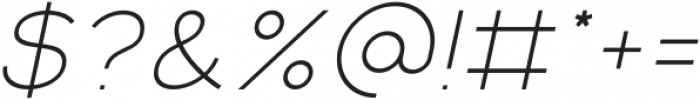 Brown Austin Sans Italic otf (400) Font OTHER CHARS