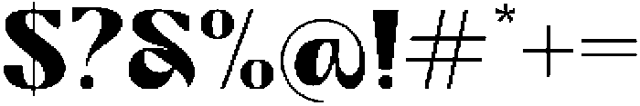 Brown Bridge Bold otf (700) Font OTHER CHARS