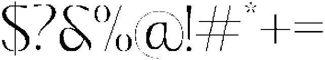 Brown Bridge Thin otf (100) Font OTHER CHARS