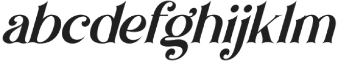 Brown Falco Italic otf (400) Font LOWERCASE