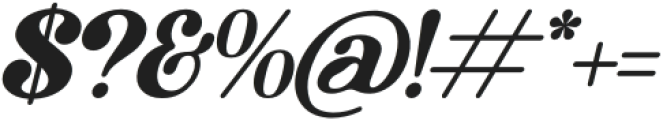 Bruge Vibes Italic otf (400) Font OTHER CHARS