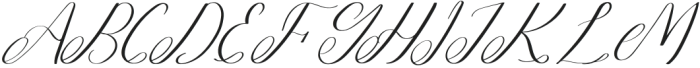 Brugundy Italic otf (400) Font UPPERCASE