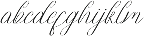 Brugundy Italic otf (400) Font LOWERCASE