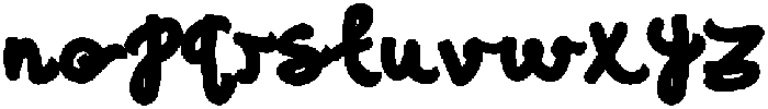 Bruksy otf (400) Font LOWERCASE