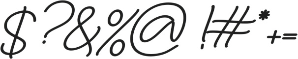 Brunch Script Bold otf (700) Font OTHER CHARS