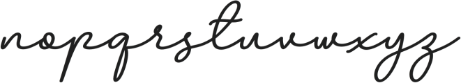 Brunch Script Bold otf (700) Font LOWERCASE