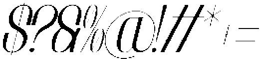 Brunelis Noctelle Italic otf (400) Font OTHER CHARS