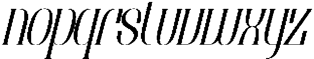Brunelis Noctelle Italic otf (400) Font LOWERCASE