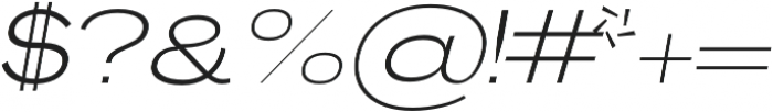 Brusco Light Italic otf (300) Font OTHER CHARS