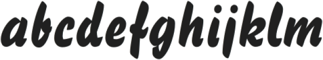 Brush 77 Regular otf (400) Font LOWERCASE