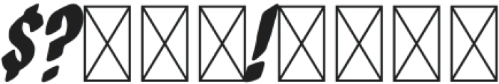 Brush Box Bold Italic otf (700) Font OTHER CHARS
