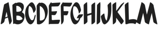 Brush Box Regular otf (400) Font UPPERCASE