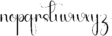 Brush Regular otf (400) Font LOWERCASE