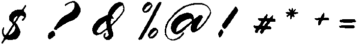 Brush Regular otf (400) Font OTHER CHARS