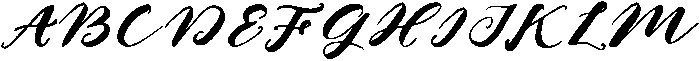 Brush Regular otf (400) Font UPPERCASE
