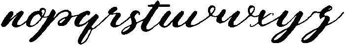 Brush Regular otf (400) Font LOWERCASE