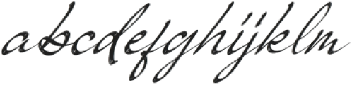 Brush Renytha Italic otf (400) Font LOWERCASE
