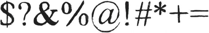 Brush Serif - Collin otf (400) Font OTHER CHARS