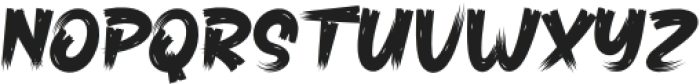 Brush Sharp Regular otf (400) Font UPPERCASE