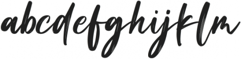 Brush Signature otf (400) Font LOWERCASE