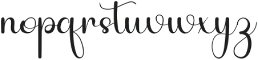 Brush Strokes Regular otf (400) Font LOWERCASE