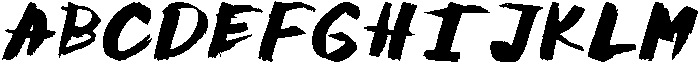 Brush otf (400) Font UPPERCASE