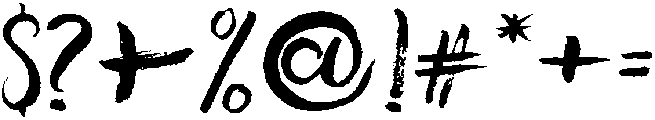 Brush otf (400) Font OTHER CHARS