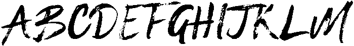 Brush otf (400) Font UPPERCASE