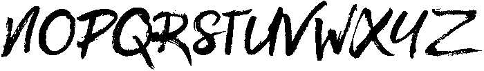 Brush otf (400) Font UPPERCASE