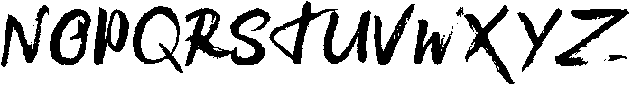 Brush otf (400) Font LOWERCASE