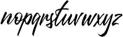 Brush otf (400) Font LOWERCASE