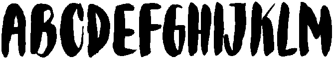 Brush otf (400) Font UPPERCASE