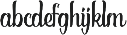BrushFont Regular ttf (400) Font LOWERCASE