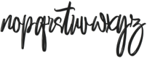 Brushability Regular otf (400) Font LOWERCASE