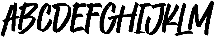 Brushed Letters otf (400) Font UPPERCASE