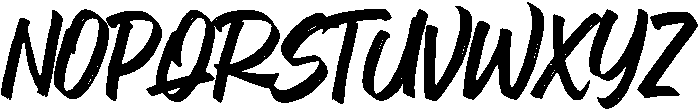 Brushed Letters otf (400) Font UPPERCASE