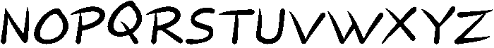 Brushed Regular otf (400) Font UPPERCASE
