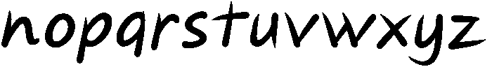 Brushed Regular otf (400) Font LOWERCASE