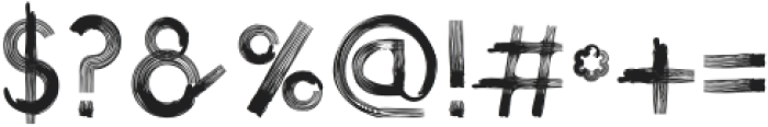 Brushline Font Regular ttf (400) Font OTHER CHARS