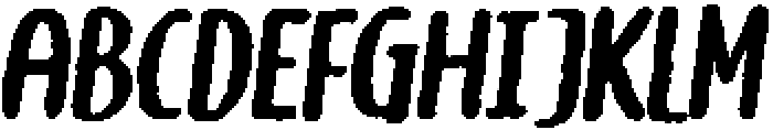 Brushpen Angular Italic otf (400) Font UPPERCASE