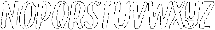 Brushpen Angular Outline Italic otf (400) Font UPPERCASE