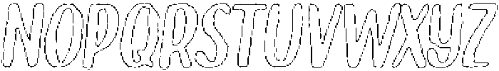 Brushpen Angular Outline Italic otf (400) Font LOWERCASE